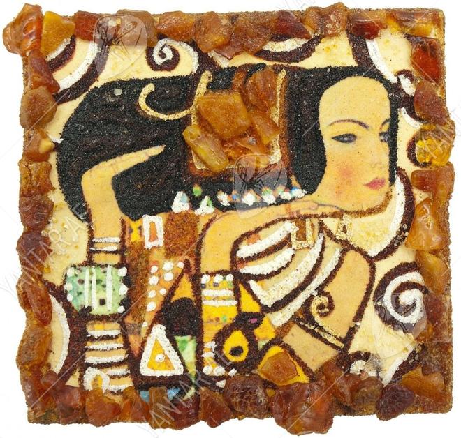 Souvenir magnet “Waiting” (Gustav Klimt)